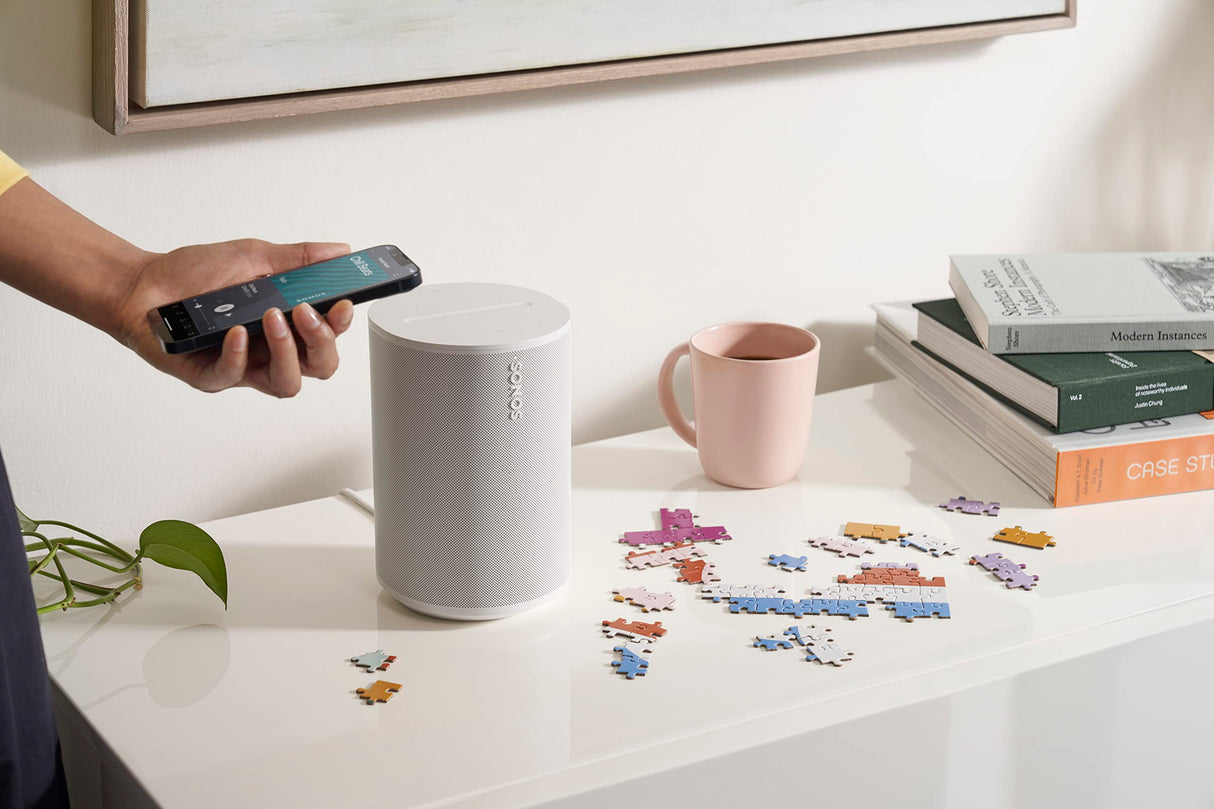 Sonos Era 100 | Altavoz Inteligente con Wi-Fi, Bluetooth, Compatible con Amazon Alexa - Blanco