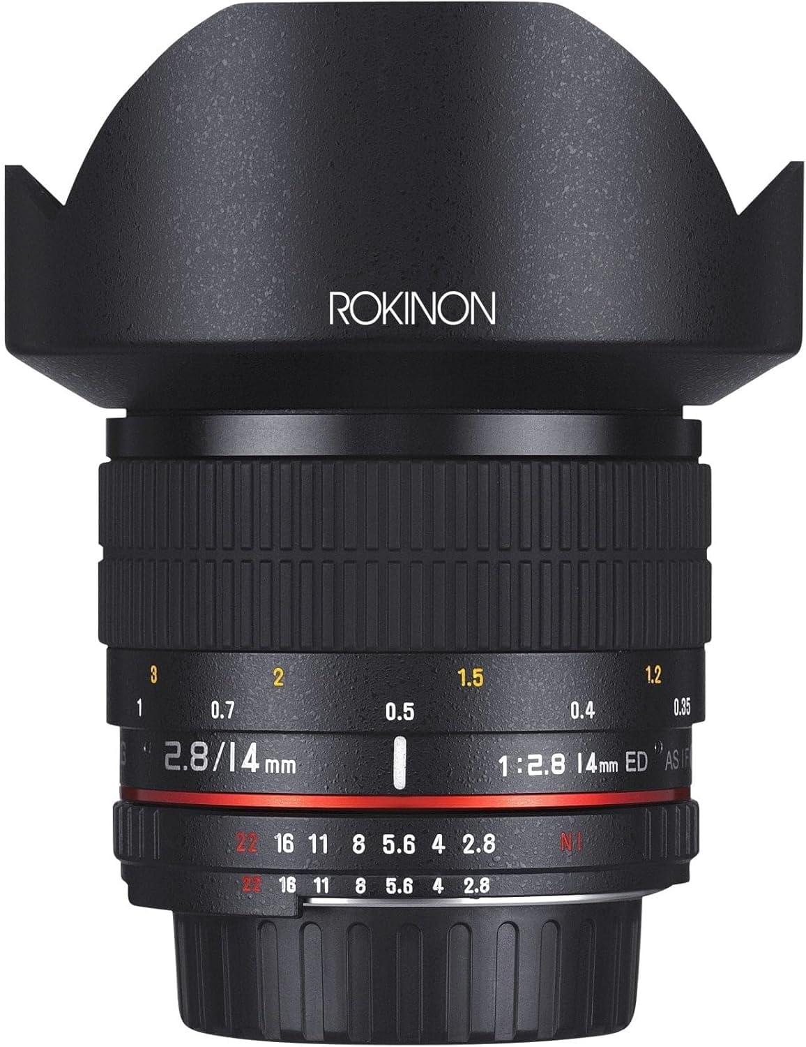 Rokinon FE14M-MFT F2.8 - Lente Ultra Ancha de 14 mm para Montaje Micro de Cuatro tercios y Lente Fija para cámaras Olympus/Panasonic Micro 4/3, Color Negro