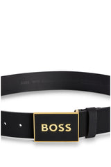 BOSS Icon-S1_sz40 Cinturón, Black2, 110 cm para Hombre