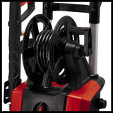 Einhell Original Limpiadora a alta presión TE-HP 140 (máx 140 bar, sistema de acoplamiento rápido , incl. flexible alta presión, pistola, lanza, boquillas, cepillo, contenedor de agente pulverizador)