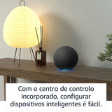 Echo (4.ª generación), versión internacional | Sonido de alta calidad, controlador de Hogar digital integrado y Alexa | Antracita | No disponible en portugués (Portugal)