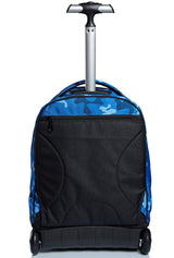 Appack Mochila con Ruedas Big Trolley, YUZER, Deep Blue - Mochila 2 en 1, Mochila Escolar con Carro, Crossover System - Bolso Escolar Niñas Adolescentes - Bolsillo Frontal Bolsillo con Cremallera