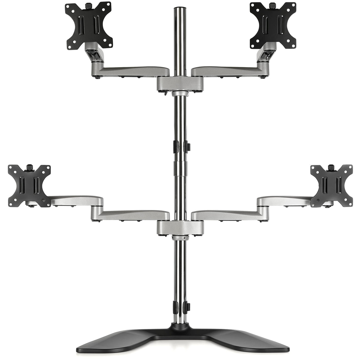 StarTech.com Soporte de Escritorio para 4 Monitores de hasta 32" VESA - Articulado - Acero y Aluminio - Base Multipantalla - (ARMQUADSS)