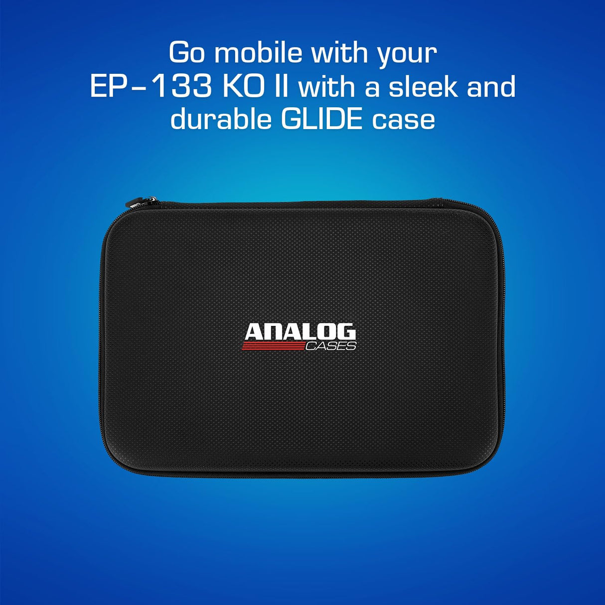 Analog Cases Funda Glide para The Teenage Engineering EP-133 KO II, Funda Protectora (Funda de Transporte, Material Exterior EVA, Cremallera, Dimensiones: 27 x 22 x 4 cm)