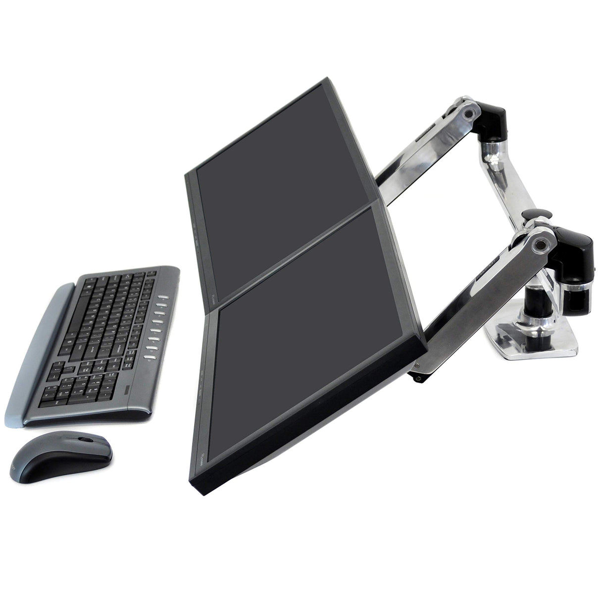 ERGOTRON Side-by-Side - Brazo para Monitor, Plateado