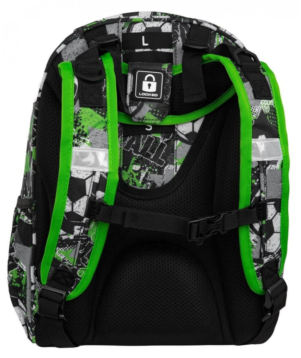 Coolpack F015674, Mochila escolar TURTLE LET`S GOL, Multicolor