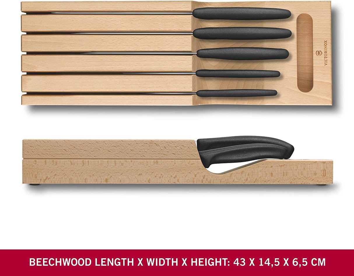 Victorinox Juego de 3 Cuchillos para Verduras, inoxidables, Aptos para lavavajillas, Rojo, Naranja y Verde