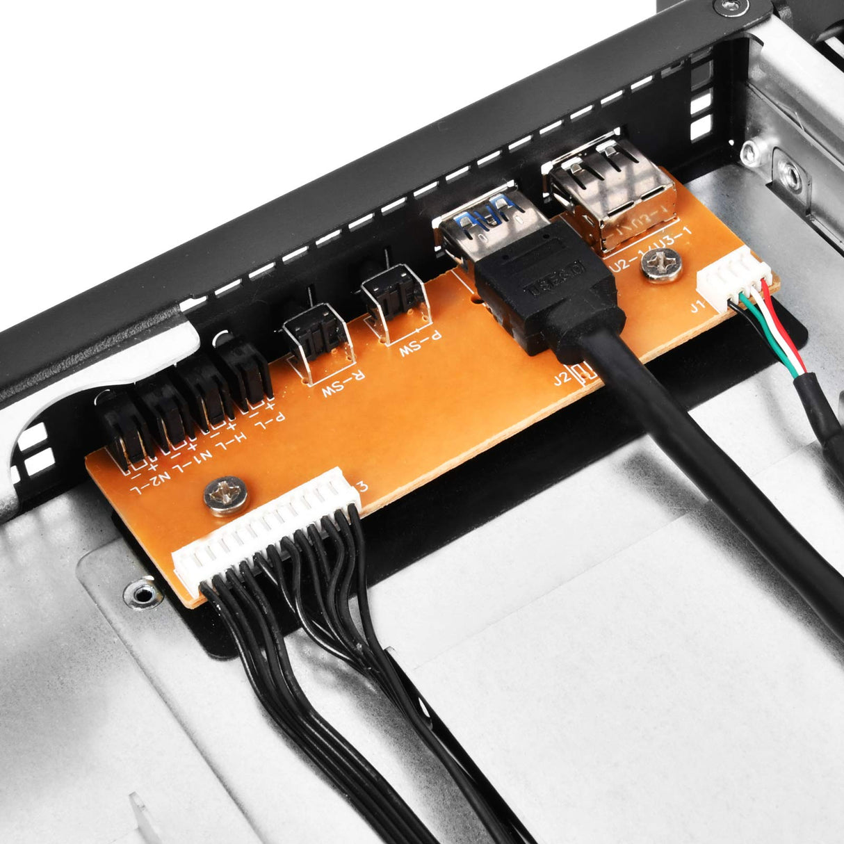 Silverstone SST-RM21-308 - Caja de Servidor de Montaje en Rack de 2U Compatible con 8X SAS/SATA y 6 GB/s Mini-SAS SFF-8087