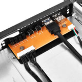 Silverstone SST-RM21-308 - Caja de Servidor de Montaje en Rack de 2U Compatible con 8X SAS/SATA y 6 GB/s Mini-SAS SFF-8087