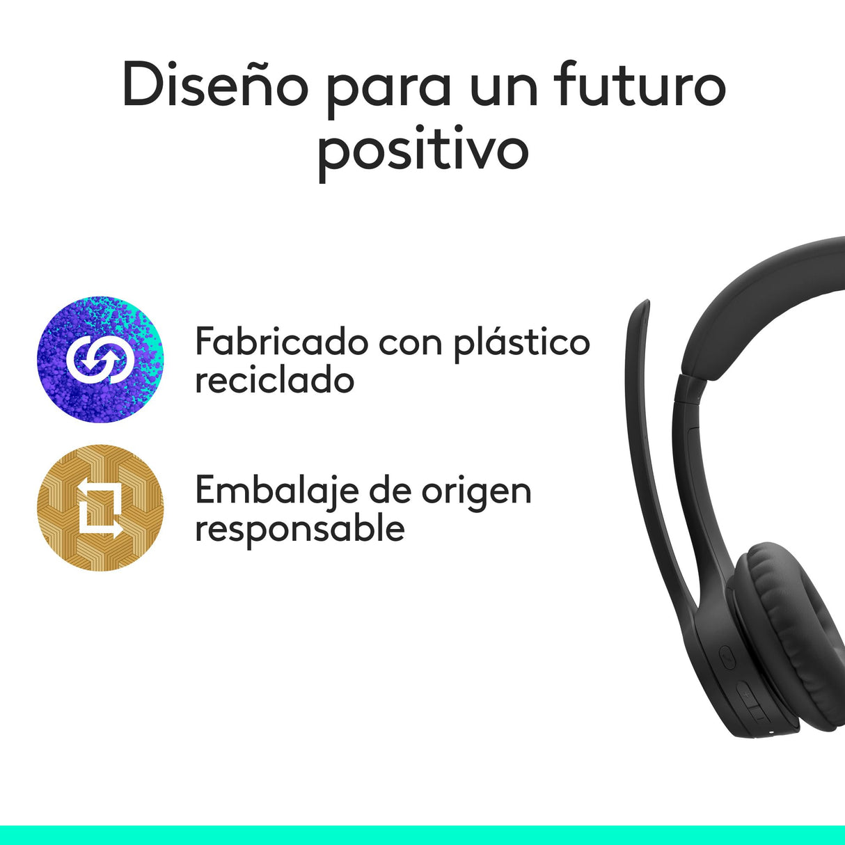 Logitech Zone 305 for Business, auriculares inalámbricos Bluetooth con micrófono, para Microsoft Teams, compatible con Windows, Mac, Chrome, Linux, iOS, iPadOS, Android - Negro