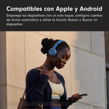 Beats Solo 4 - Auriculares Wireless Bluetooth on-Ear, compatibles con Apple y Android, con hasta 50 Horas de batería - Azul Pizarra