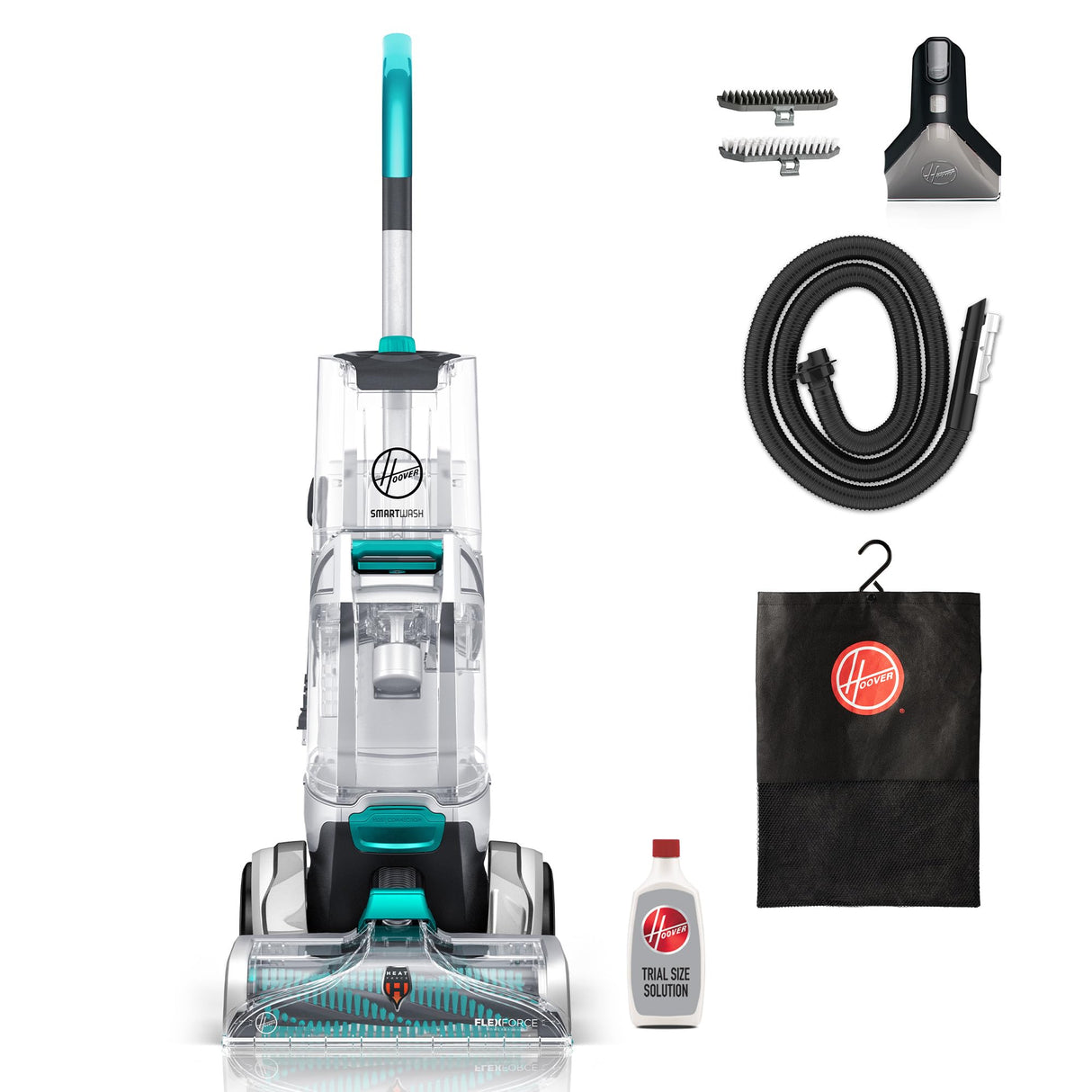Hoover Smartwash FH52000 - Limpiador automático de alfombras, color turquesa