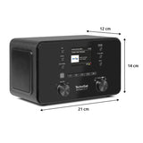 TechniSat DIGITRADIO 550 IR - Radio estéreo por Internet (Dab+, FM, WLAN, Bluetooth, Control por App, Despertador), Negro