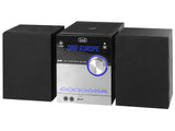 Trevi Hcx 10D8 Dab estéreo Hi-Fi con Receptor Digital Dab/Dab+ y FM con RDS, Pantalla alfanumérica LCD, Bluetooth, CD, Mp3, USB, Aux-In, función Auto-Memory, función Reloj, Negro