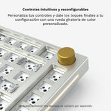 Glorious Gaming GMMK PRO 75% Barebones (solo carcasa) - Teclado gaming mecánico modular, TKL, carcasa de 1,5 kg, RGB, personalizable, switches de 5 pines, distribuciones internacional / ISO - Blanco