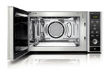 CASO MCG 30 Ceramic Chef - microondas 3 en 1 sin plato giratorio de 900W con grill de 1200W y aire caliente de 2100W - Capacidad grande de 30L - pantalla digital, frontal espejado - negro