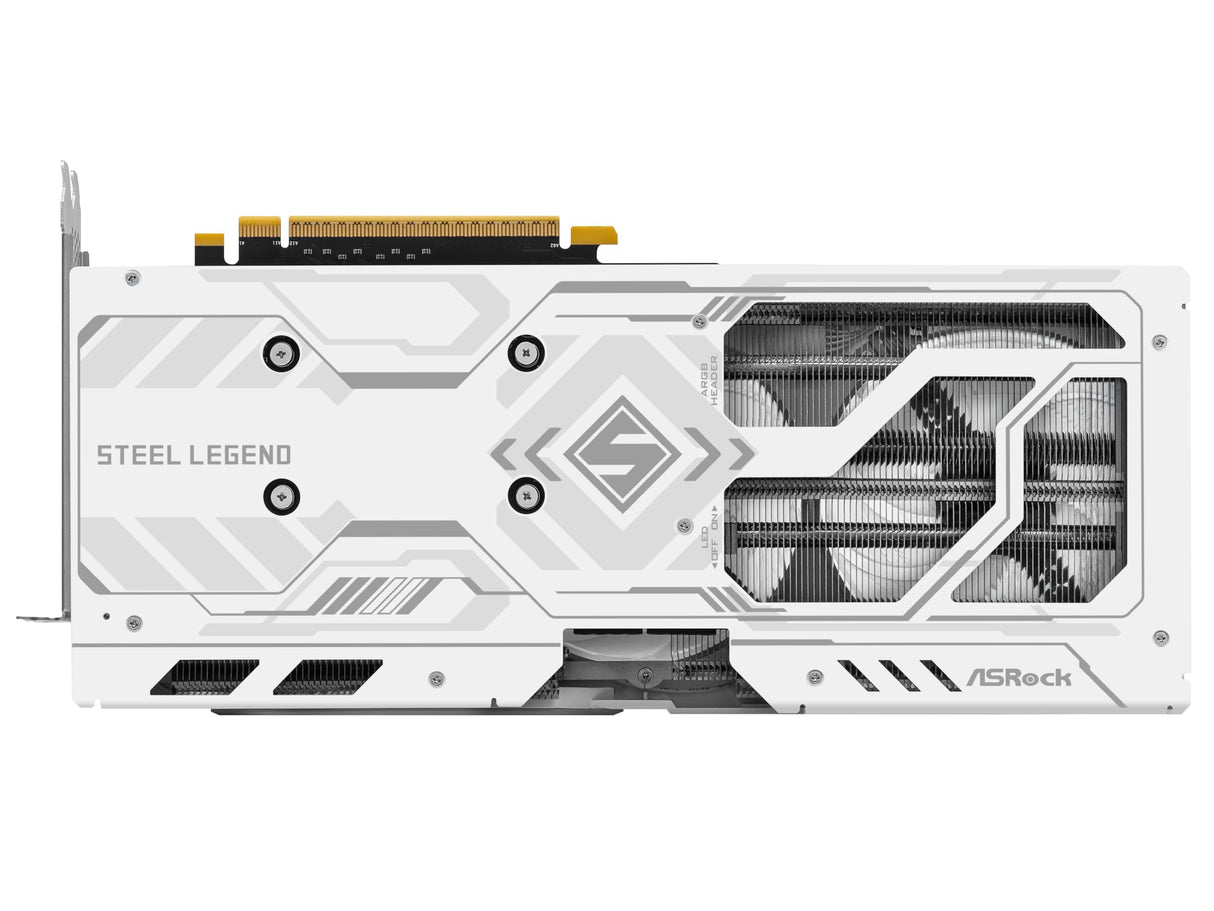 ASRock Intel ARC B580 Steel Legend 12 GB OC 2800 MHz 19 Gbps 192 bit GDDR6 7680 x 4320 650 W Triple Fan Tarjeta gráfica