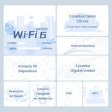 Tenda Nova Mesh MX3 (3-Pack) - Router Mesh WiFi 6 AX1500, WiFi Mesh de Doble Banda 2,4 GHz/5 GHz, Cobertura hasta 270㎡ y Conecta Más de 50 Dispositivos, MU-MIMO, OFDMA