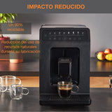 Krups Evidence Eco Design EA897B - Cafetera superautomática 15 bares, 8 programas café, 5 grados de molienda, programa limpieza, indicador cal, molinillo integrado