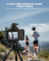 Donner Micrófono Lavalier inalámbrico con Conector Lightning Tipo C de 3,5 mm para cámara iPhone 15 Android, micrófono de Solapa Profesional Plug-Play de Doble Canal con cancelación de Ruido, 305 m,