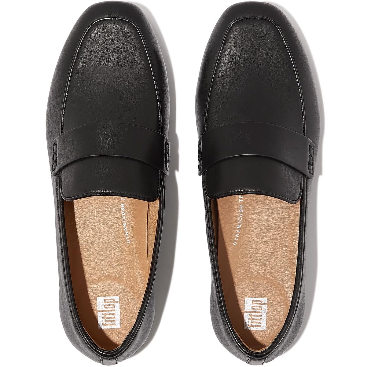 Fitflop Mocasines de Piel Suave Delicato, Zapato Mujer, Black, 41 EU