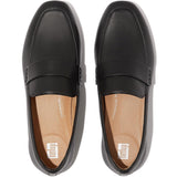 Fitflop Mocasines de Piel Suave Delicato, Zapato Mujer, Black, 41 EU