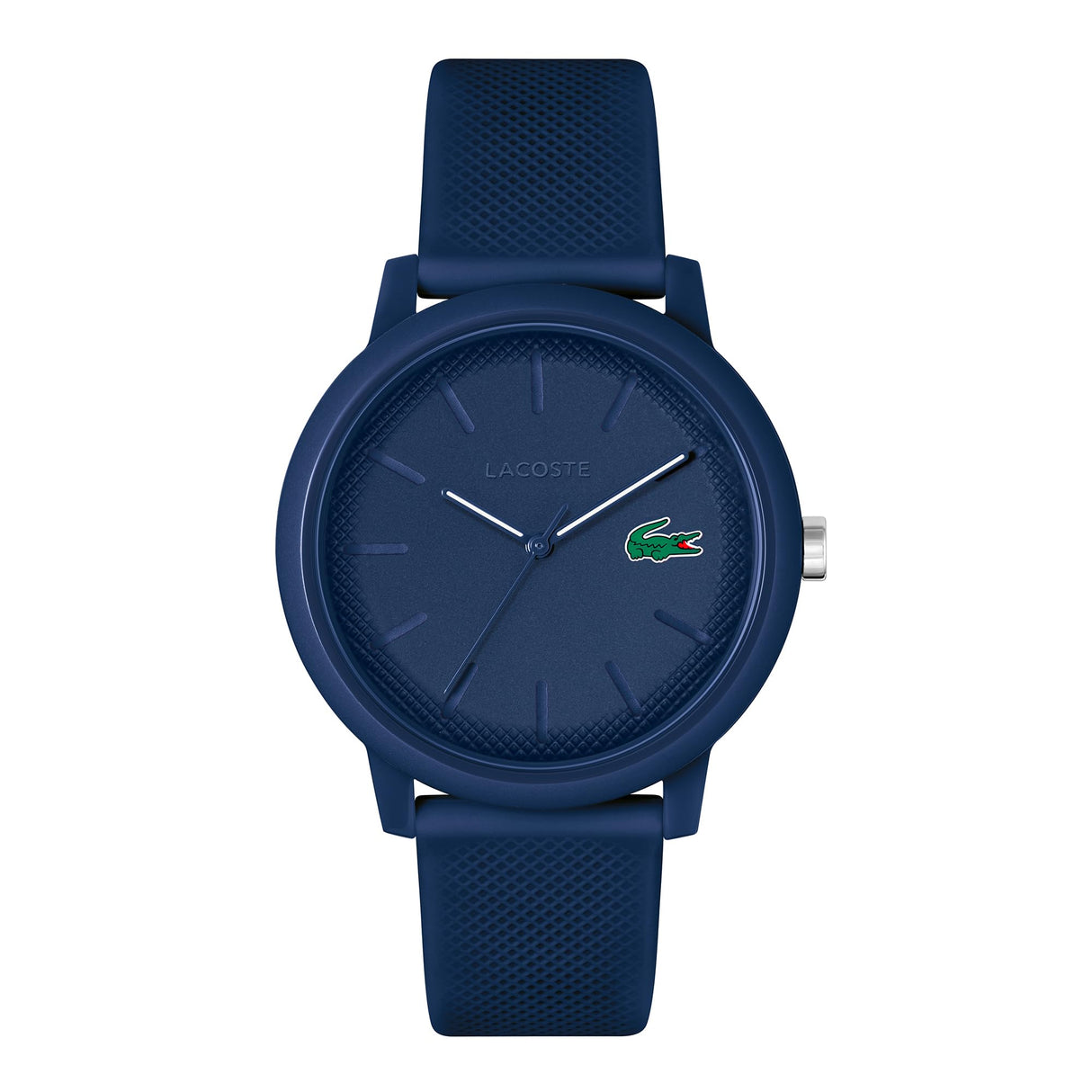 Lacoste Reloj Analógico de Cuarzo para Hombre o Mujer, con una elegante correa de silicona con textura petit piqué