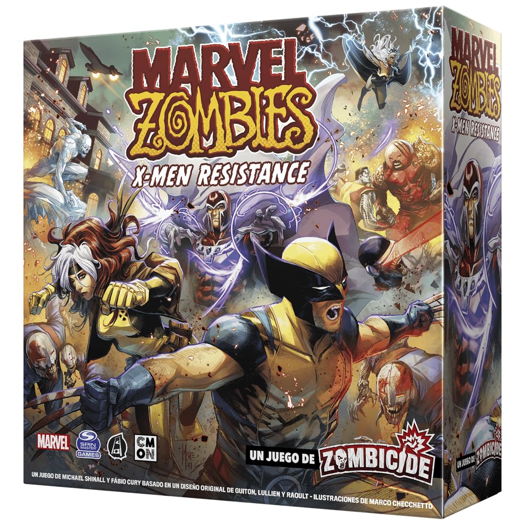 CMON | Marvel Zombies: X-Men Resistance | Juego de Mesa Cooperativo en el Apocalipsis Zombi | A Partir de 14 Años | De 1 a 6 Jugadores | 60 Minutos por Partida | Español