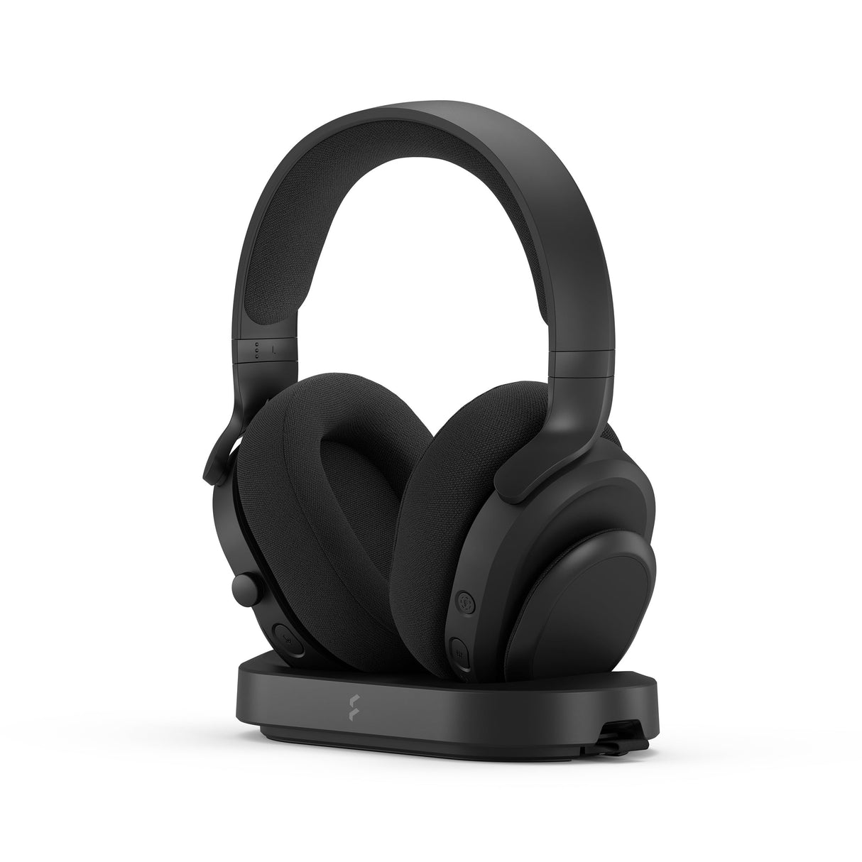Fractal Design Scape Dark - Auriculares inalámbricos para Gaming en PC - Micrófono Giratorio con Mute y antirruido - hasta 40 Horas de autonomía - Iluminación Ambiental configurable - Negro