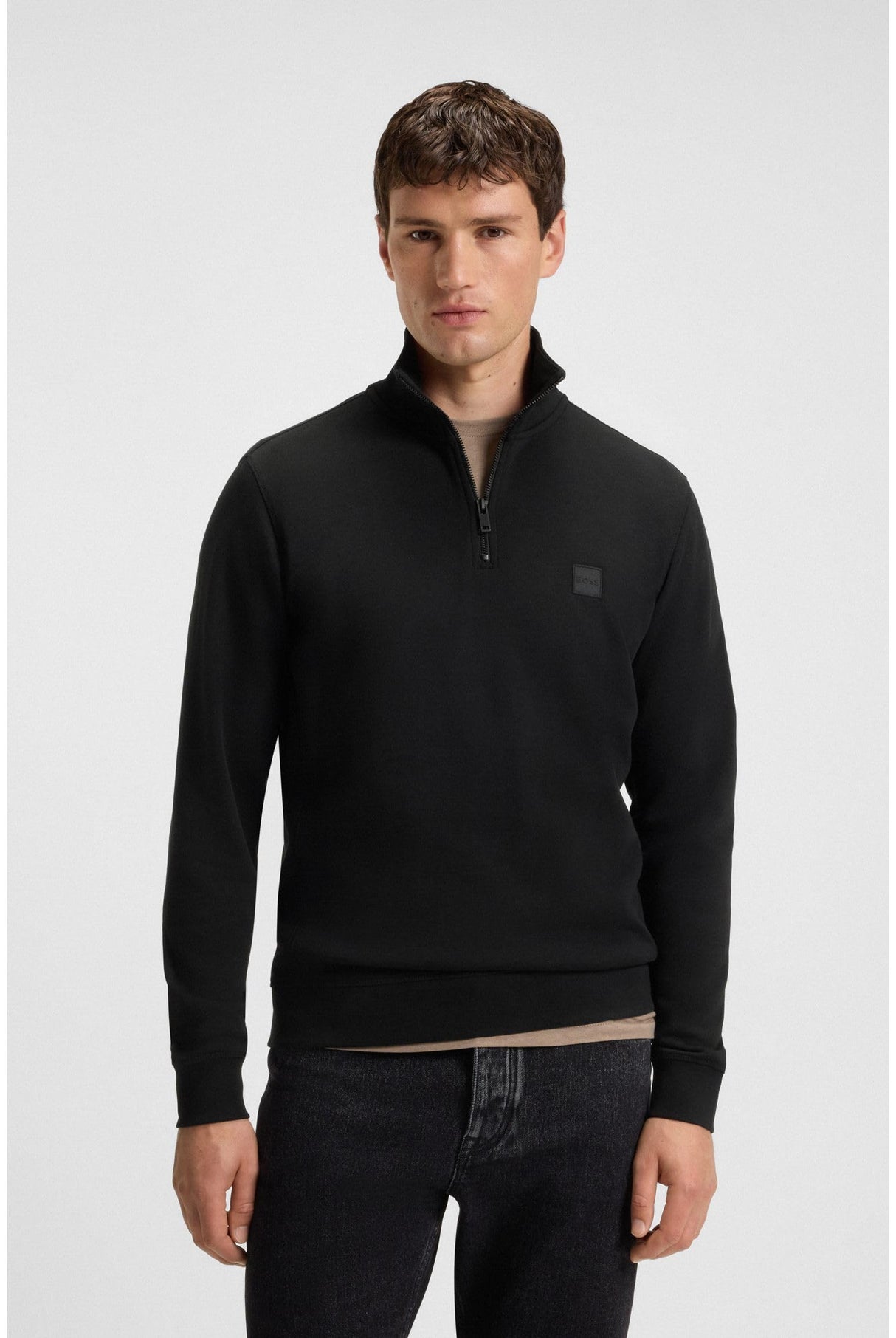 BOSS Zetrust, Sudadera para Hombre, Black1, L