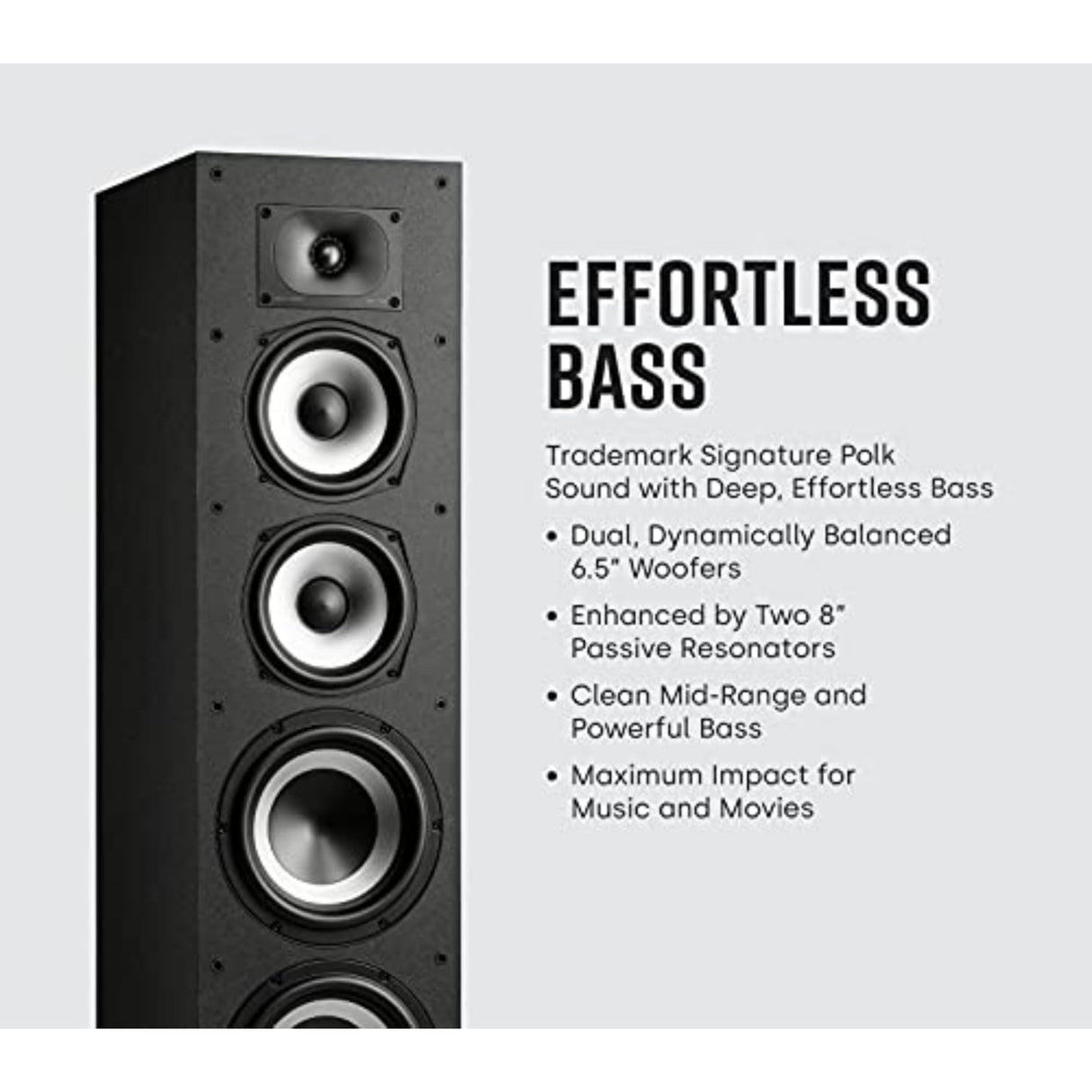 Polk Monitor XT70 Pareja Altavoces de Suelo Hi-Fi Negros