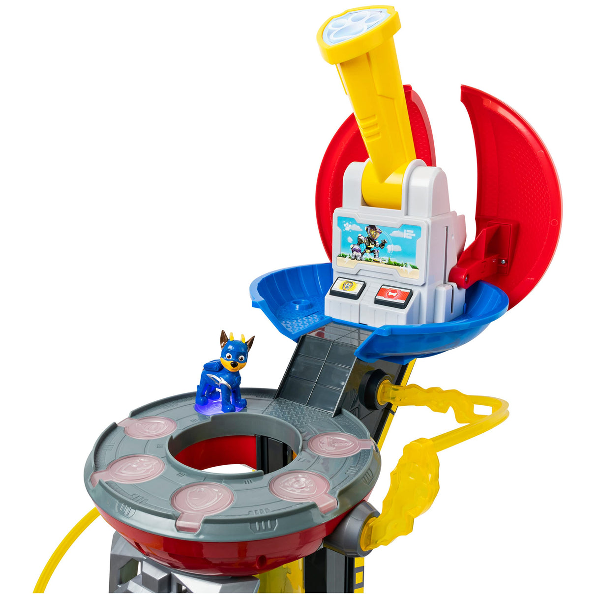 PATRULLA CANINA - TORRE DE CONTROL MIGHT PUPS - Supertorre de Control con Luces y Sonidos, una figura Chase, un Coche y Accesorios - 6053408 - Juguetes Niños 3 Años +