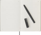 Moleskine Smart Writing Set, Libreta Inteligente con Bolígrafo Inteligente Incluido, Cuaderno Digital de Moleskine con Páginas a Rayas, Grande, 13x21 cm, Negro
