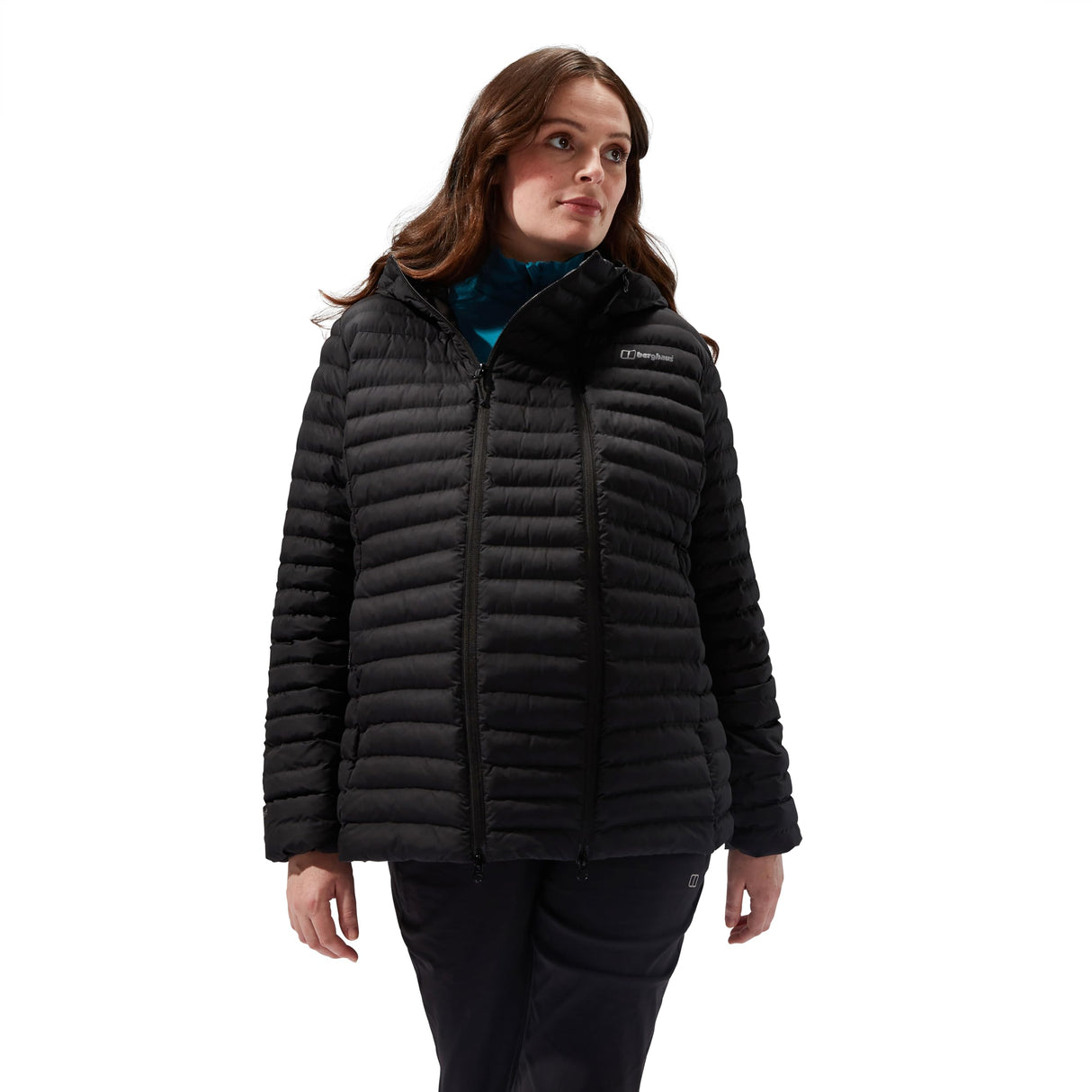 Berghaus Nula Hooded Maternity 2in1 Chaqueta para Mujer, Negro azabache, 40