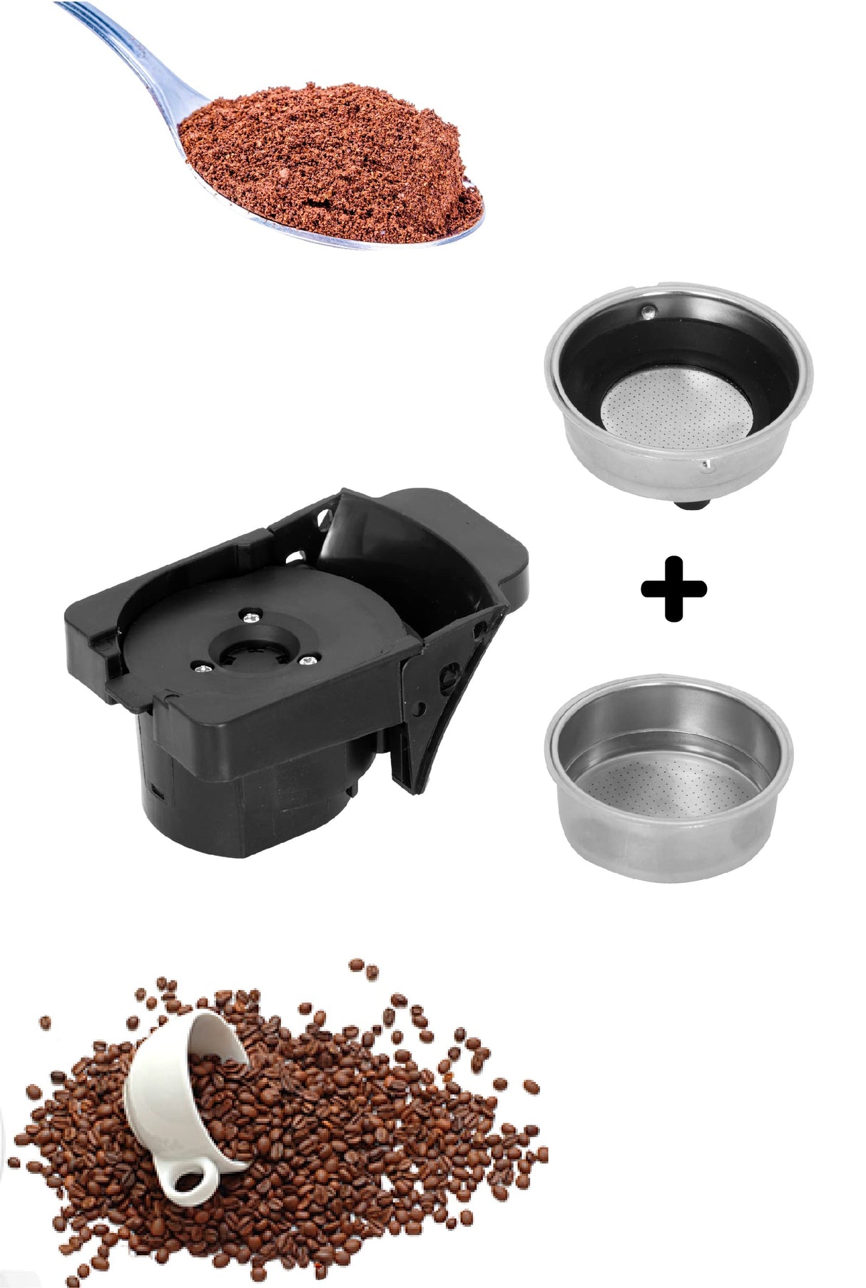 Camry ADLER Máquina de café espresso multicápsulas, 9 opciones de café, depósito de agua de 0,6 litros