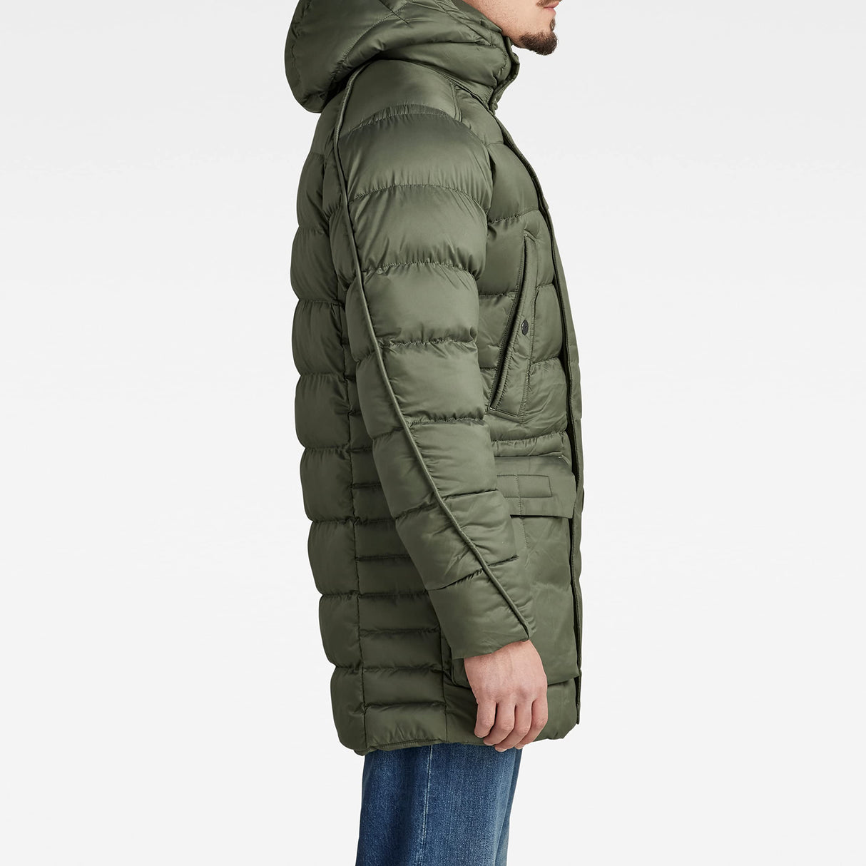 G-Star Para Hombre Parka G-Whistler Padded Hooded, Verde (lt hunter D20102-D199-8165), XS