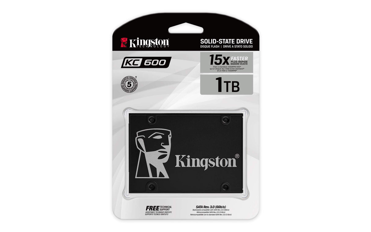 Kingston KC600 1024G SSD SATA3 2.5" - SKC600/1024G