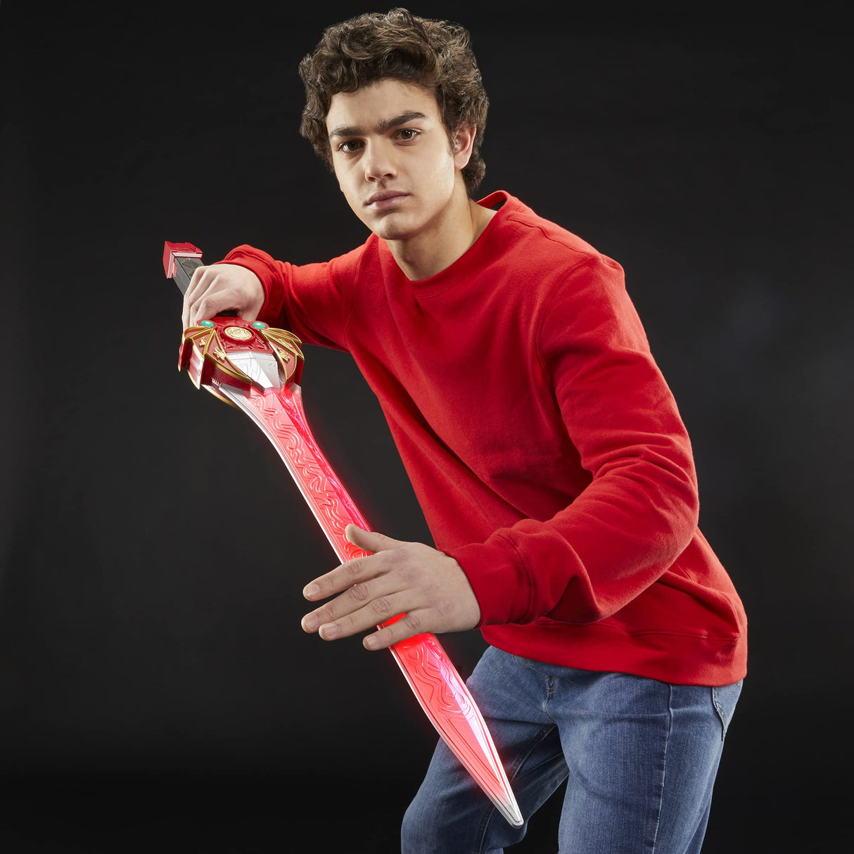 Power Rangers - Lightning Collection - Espada de Poder de Mighty Morphin Ranger Rojo - Artículo Premium Coleccionable para Juego de rol o Cosplay - Jason MMPR