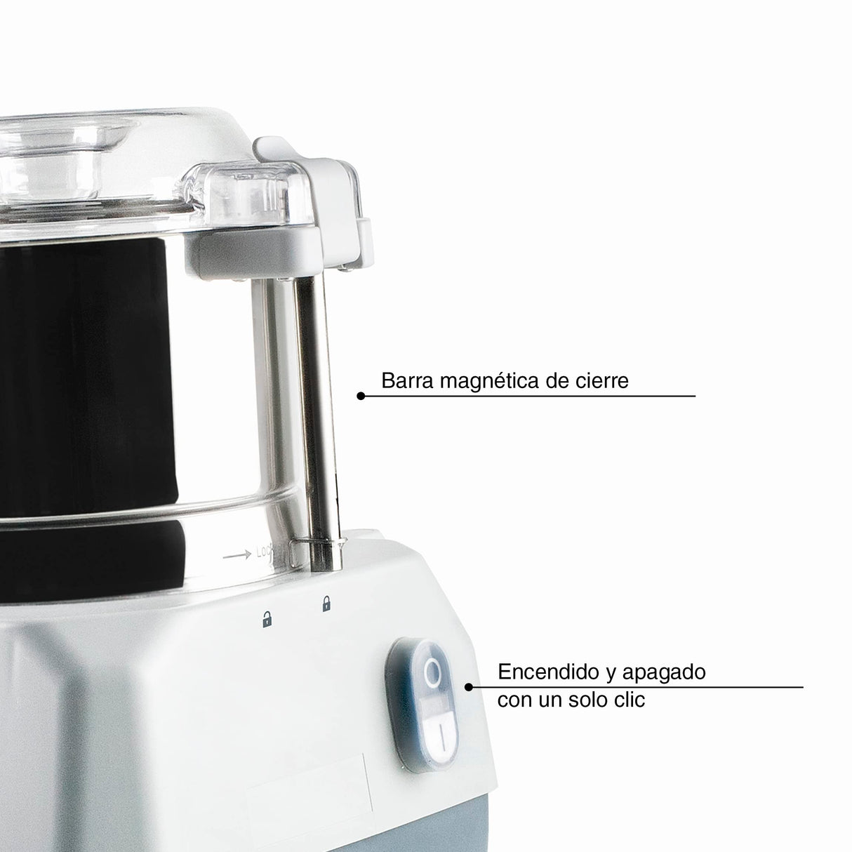 Lacor - 69490 - Picadora Profesional Quick, Picay Tritura Todo Tipo de Alimentos, 100% Seguro, Acero inoxidable, Piezas Extraíbles, Fácil Limpieza, 100% Seguro, Potencia 735 W, Capacidad 3 L