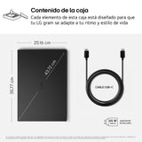 LG gram Pro 16Z90U-G.AU88BN - Ordenador Portátil Ultraligero de 16" Intel Core Ultra 7 355, 3 GB RAM, 1 TB SSD, IPS Antirreflejo, 1239g, 27.5h, Windows 11, Teclado QWERTY Español, Negro