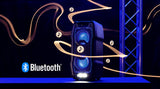 SHARP PS-931 Party Speaker, microfono, TWS, Bluetooth, 2 x USB, 2 puertos 6,3 mm para microfono y guitarra, luces multicolor, 180W p. maxima, bateria litio integrada con hasta 13 horas de reproduccion