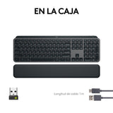 Logitech MX Keys S Plus - Grafito, Disposición QWERTY US Internacional