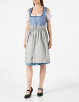 Stockerpoint Dirndl Ines Vestido para ocasión Especial, Gris Azulado, 40 para Mujer