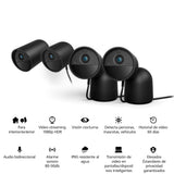 Philips Hue Secure Cámara de Video Vigilancia Inteligente para Exteriores o Interiores, Inalámbrica, Full HD Video, Fácil de Instalar, Control de Vigilancia y Luz con Solo una App, Negro