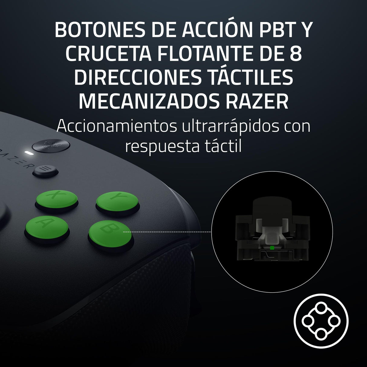 Razer Wolverine V3 Pro 8K PC - Mando inalámbrico de esports para PC (8K Hz HyperPolling, Palancas de mando TMR con cubiertas intercambiables) Negro