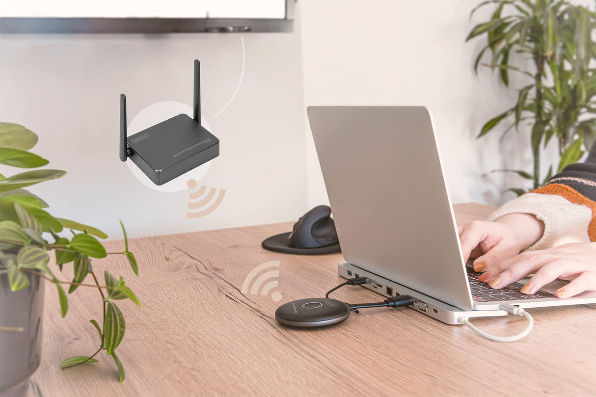 DIGITUS DS-55322 Click & Present Pro - Transmisor HDMI para ampliación - Unidad transmisora HDMI para DS-55317 - No requiere controladores - True Plug & Play - Negro