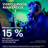 Crucial T705 SSD 2TB PCIe Gen5 NVMe M.2 SSD Interno Gaming, hasta 14.500MB/s, Microsoft DirectStorage, Compatibilidad PCIe 4.0, Disco Duro SSD - CT2000T705SSD3