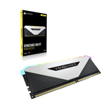 Corsair Vengeance RGB RT 32GB (4x8GB) DDR4 3600MHz C18 Memoria de Sobremesa (Iluminación Dinámica RGB, Optimizado para AMD 300/400/500 Series, Compatible con Intel 300/400/500 Series) Blanco