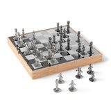Umbra Buddy Juego de ajedrez, Zinc, Natural