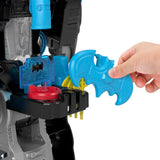 Fisher-Price Imaginext DC Super Friends Bat-robot con Bat-tecnología, robot 2 en 1 que se transforma y conjunto de juego de Batman con luces y sonidos para niños y niñas de 3 a 8 años